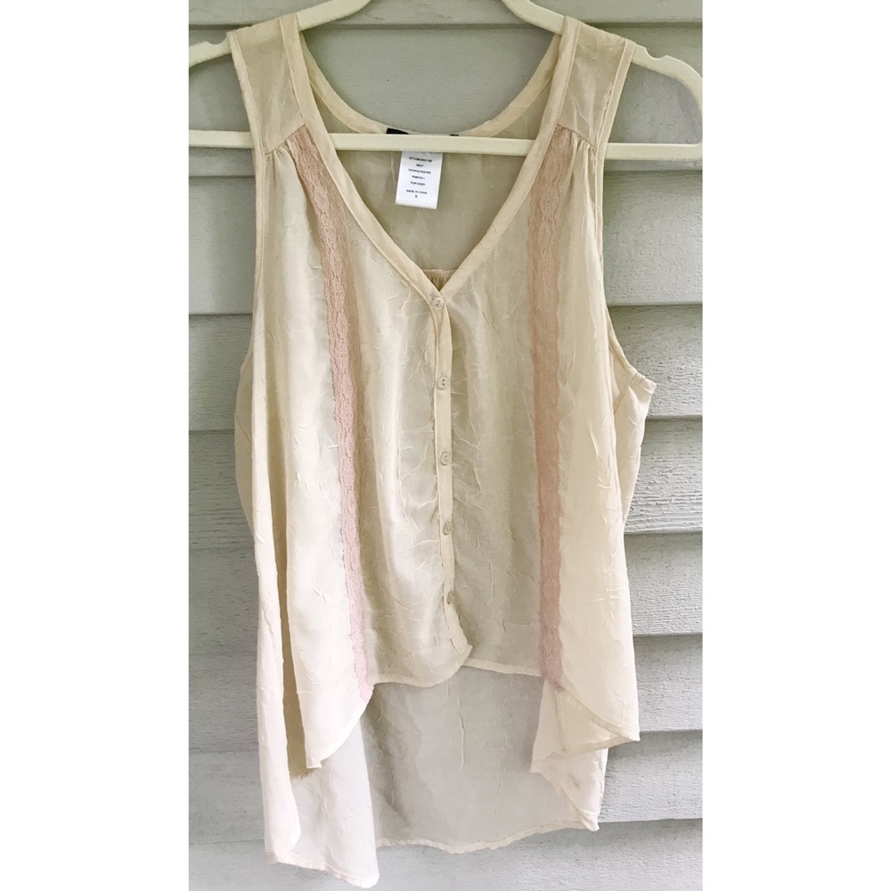Textured Tank Top Blouse Size Small
